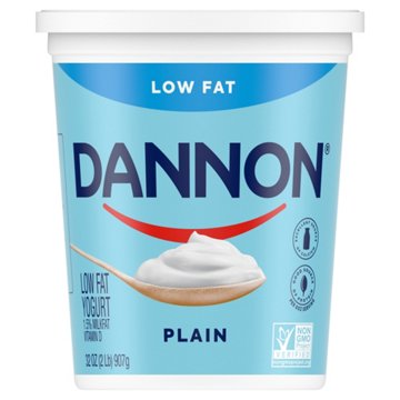 Dannon Plain Low Fat Yogurt, 32 oz