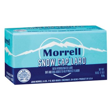 Morrell Snow Cap Lard, 16 oz