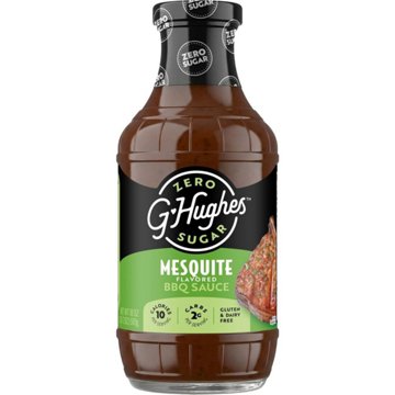 G Hughes Smokehouse Sugar Free Mesquite BBQ Sauce, 18 oz