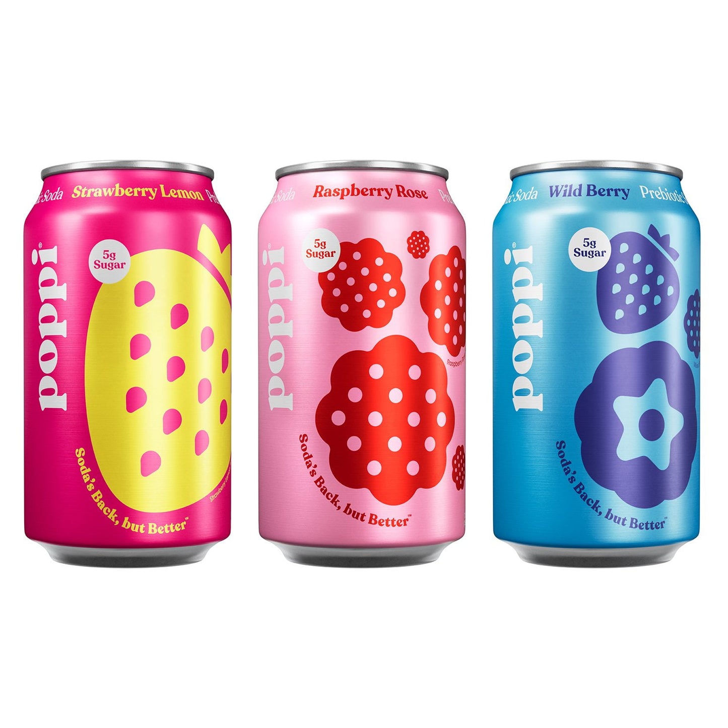Refresco prebiótico Poppi Tastemakers, 12 onzas líquidas