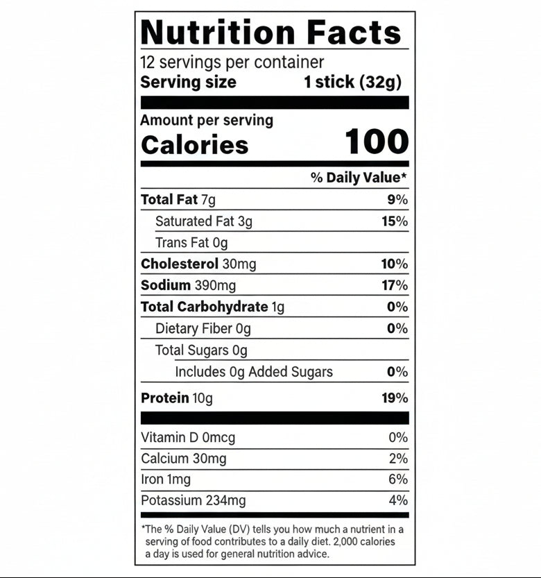 Kirkland Signature Grass-Fed Beef Sticks, 1.15 oz