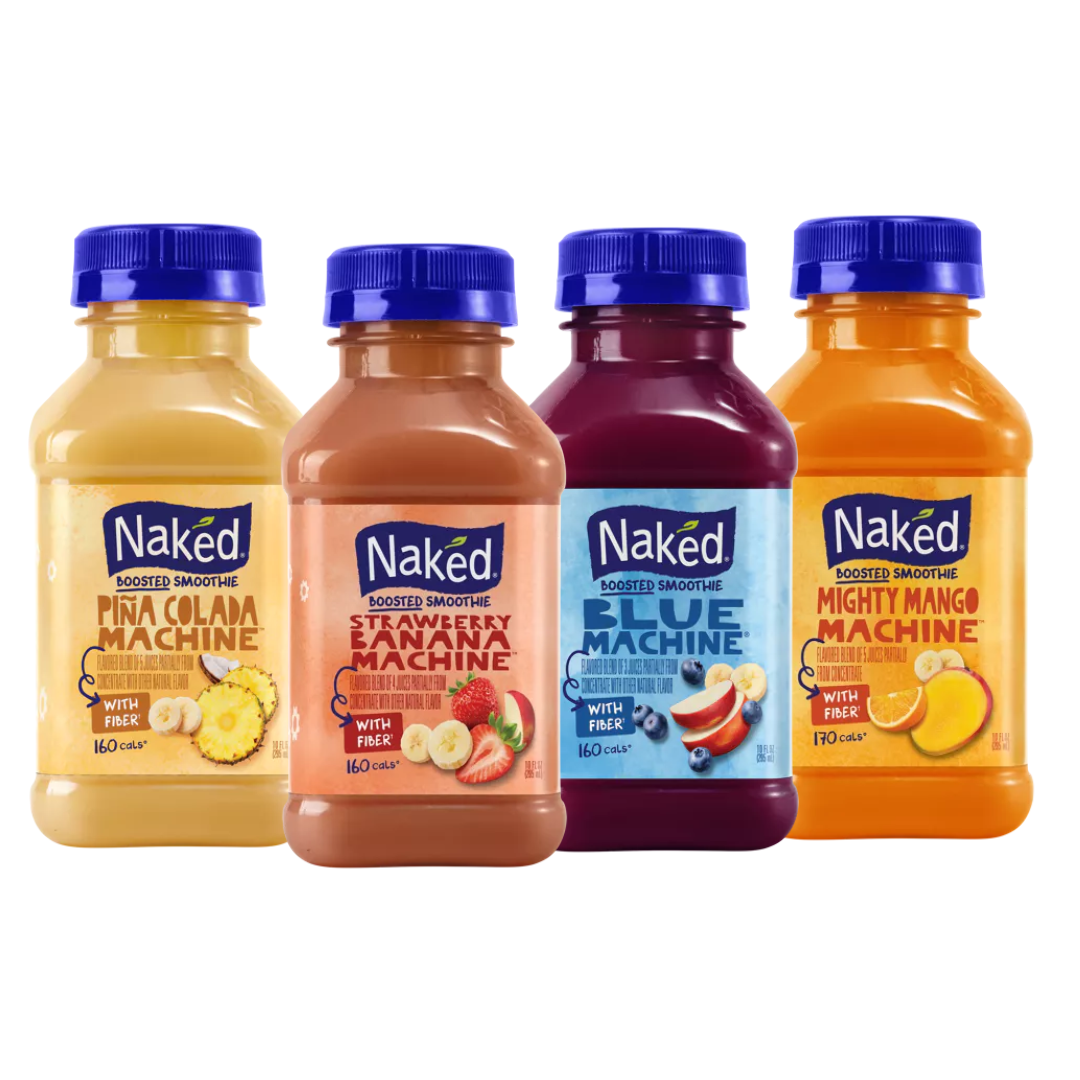 Naked Boosted Juice Smoothie Variety, 4 Pack