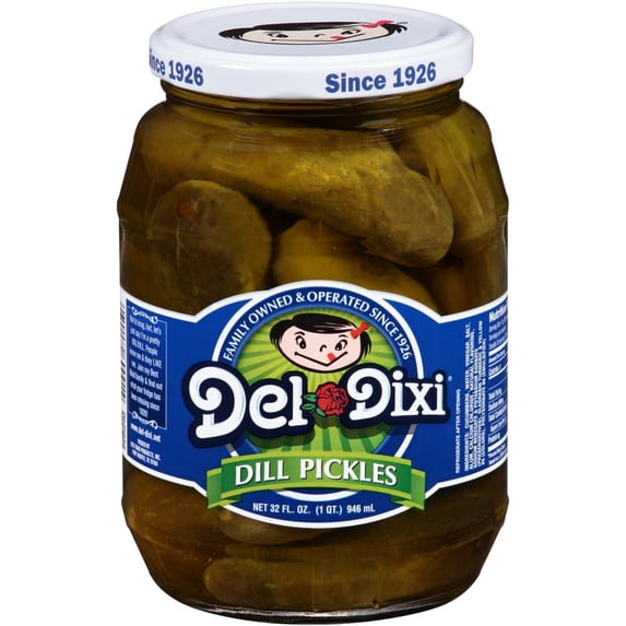 Del-Dixi Dill Pickles, 32 oz