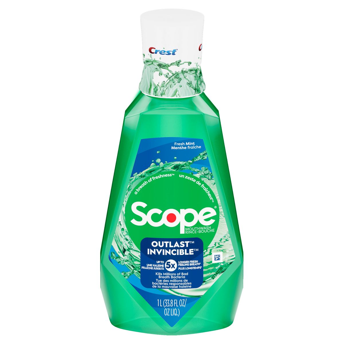 Fresh Mint Mouthwash, 33.8 oz