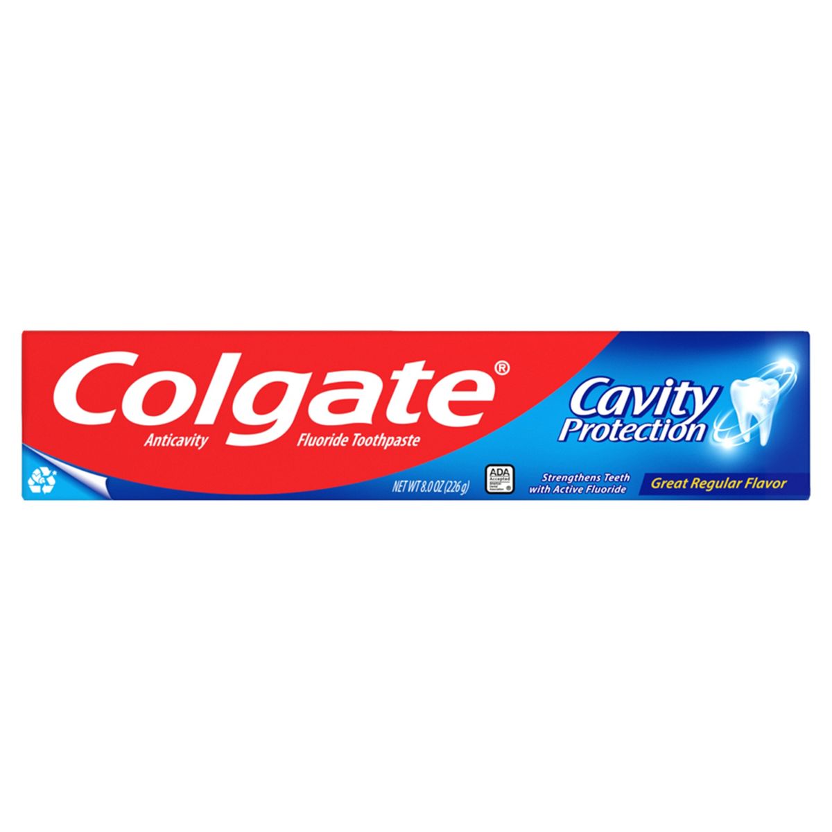 Cavity Protection Toothpaste with Fluoride, Regular Flavor, 8 oz