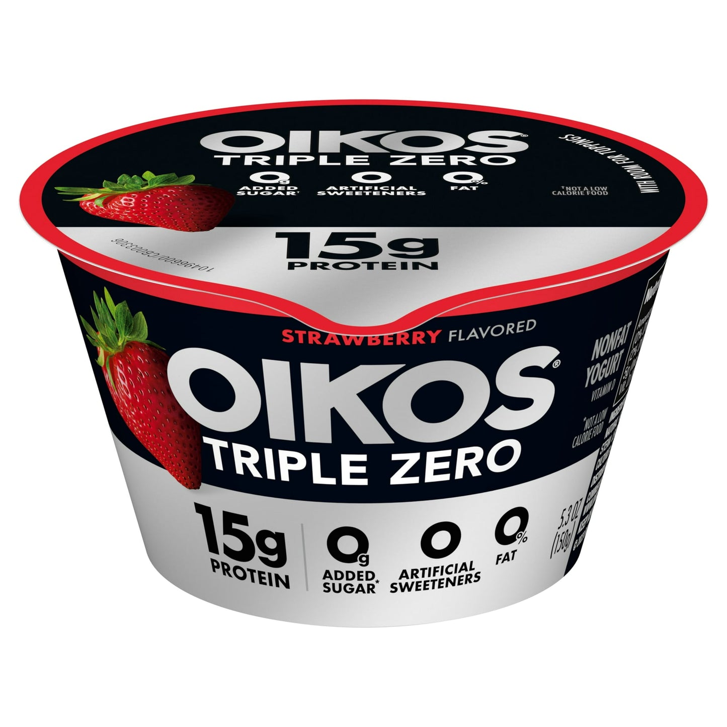 Vaso de yogur con crema de fresa, 5.3 oz