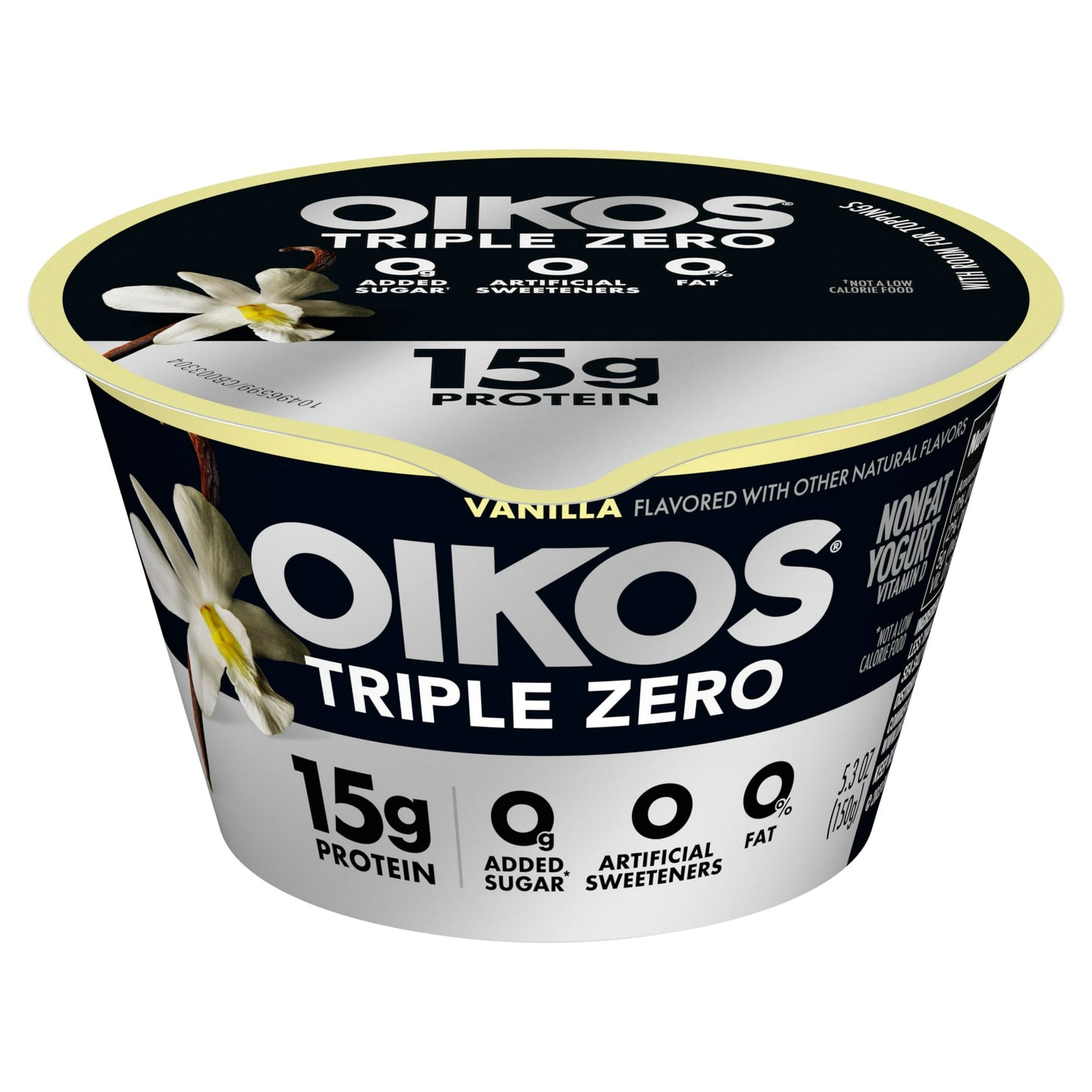Yogur griego de vainilla en vaso, 5.3 oz