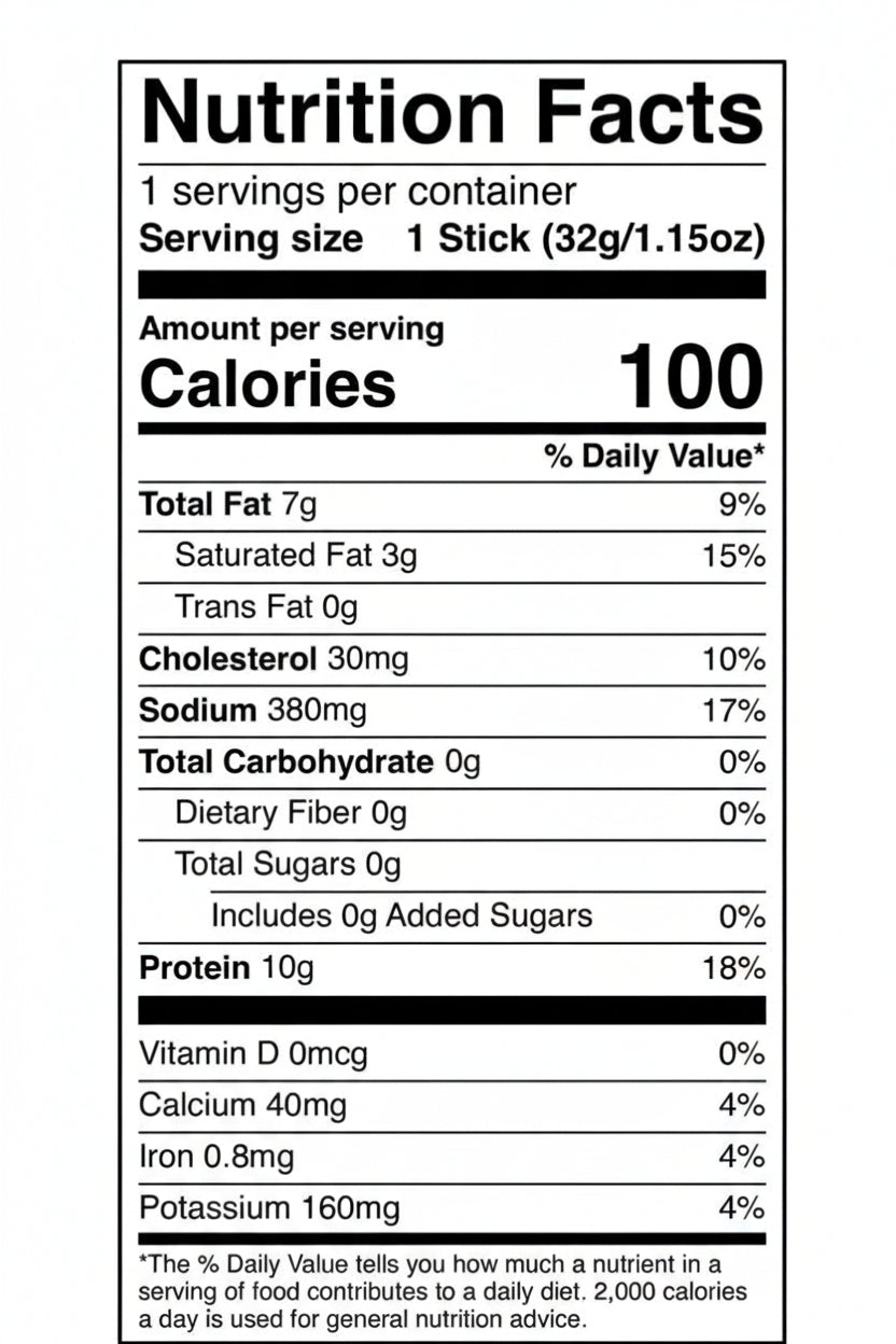 Chomps Original Beef Sticks, Suaves, 1.15 oz