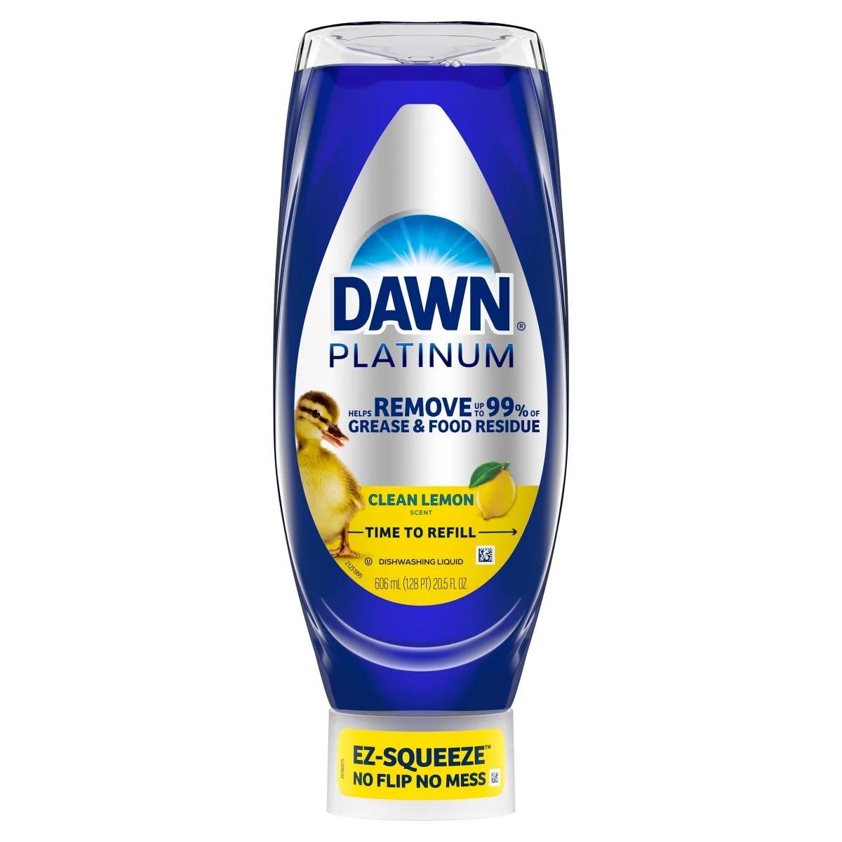 Jabón líquido para platos Dawn Platinum EZ-Squeeze, limón, 20.5 fl oz