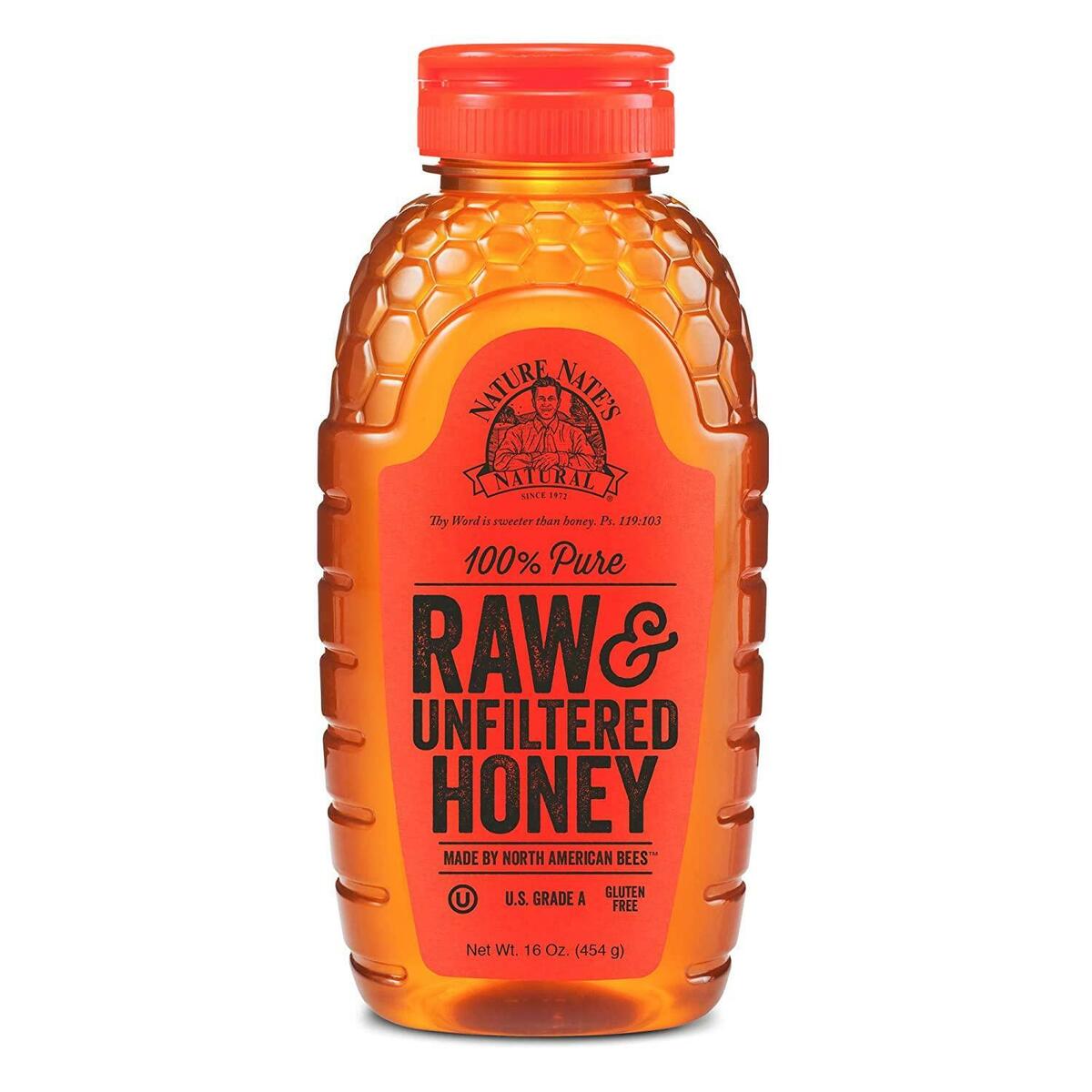 100% Pure Raw and Unfiltered Honey, 16 oz