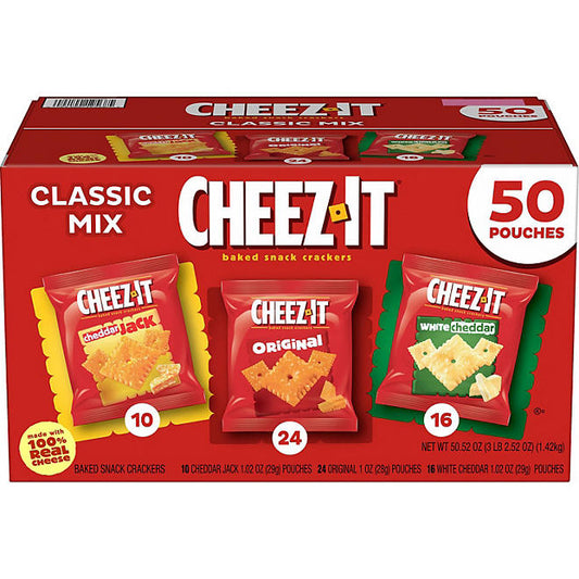 Cheez-It Classic Mix Variety Pack, 1.02 oz., 50 pk.