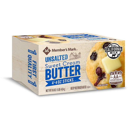 Unsalted Sweet Cream Butter Sticks 2 lbs.