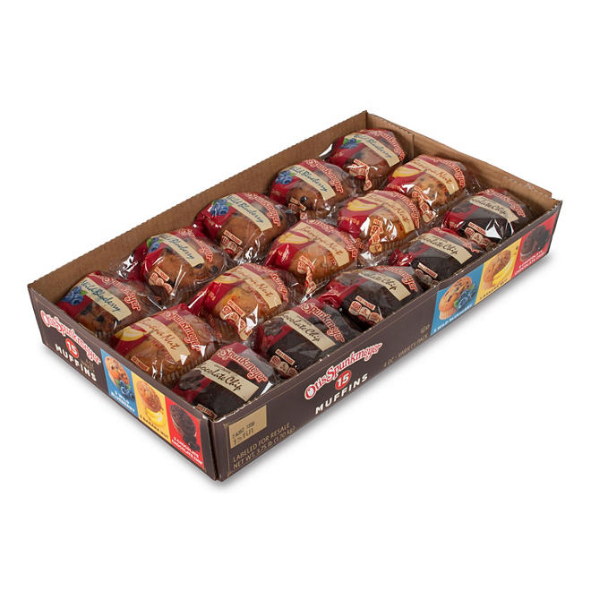 Muffins variados Otis Spunkmeyer, 4 oz, paquete de 15.