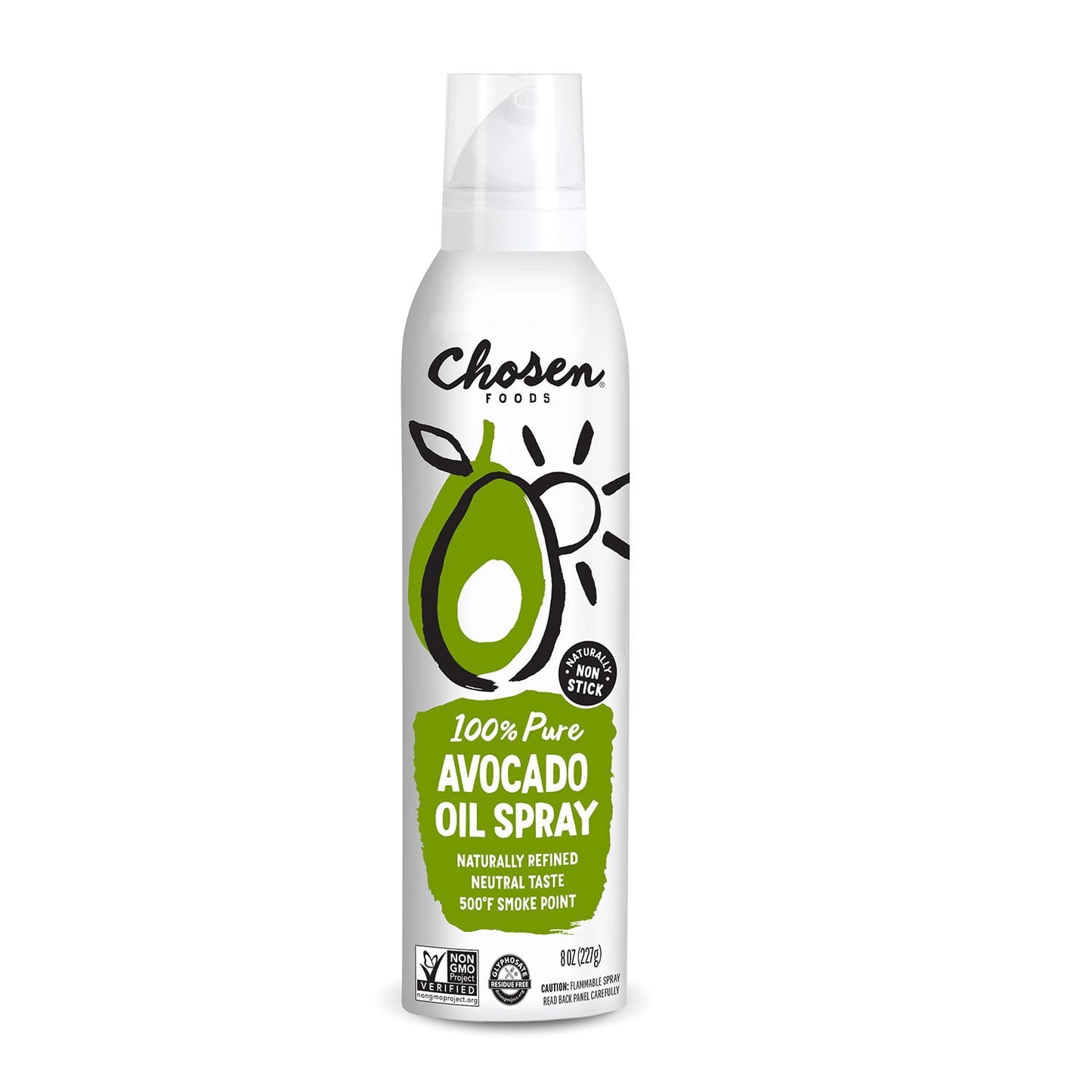 Aceite de aguacate en aerosol para cocinar Chosen Foods, 8 oz