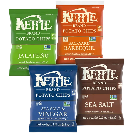 Papas fritas Kettle Chip Brand paquete variado, 28 g