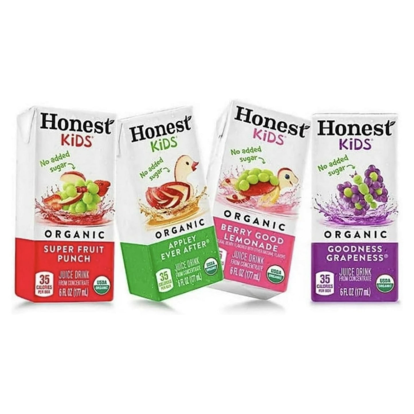Honest Kids Paquete Surtido de Bebidas de Jugo Orgánico, 6 fl oz