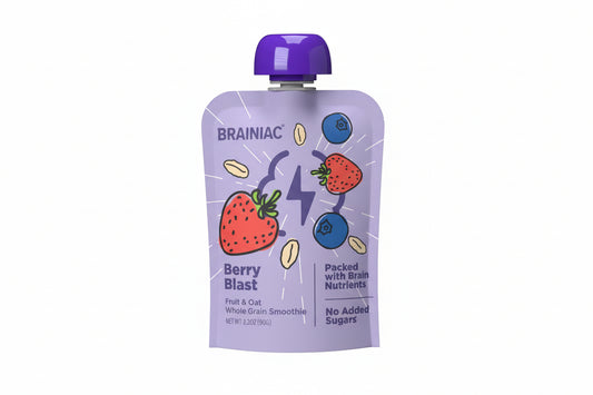 Bolsitas de batido de frutas y avena Brainiac, 3.2 oz