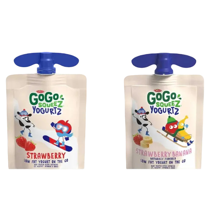 GoGo Squeez Yogurtz Strawberry and Strawberry Banana, 10 Pack