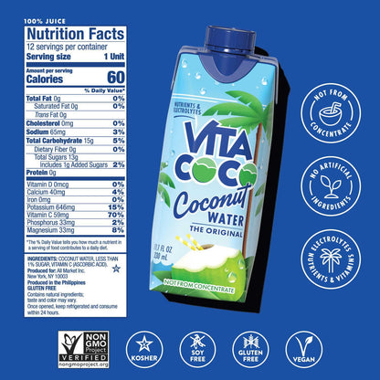 Agua de coco Vita Coco, 11.1 onzas líquidas