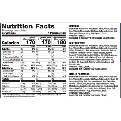 Snack Factory Pretzel Crisps Paquete Surtido, 1.5 oz