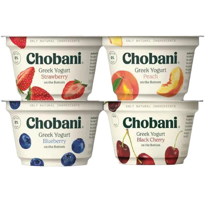 Yogur griego sin grasa Chobani con fruta en el fondo, 150 g