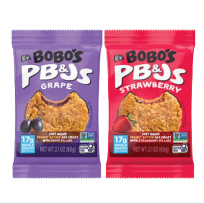 Paquete variado de barras de avena PB&J de Bobo, 2.1 oz