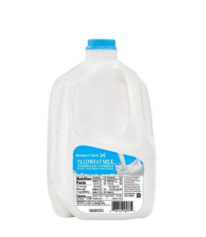Leche baja en grasa al 1% Member's Mark, 1 galón