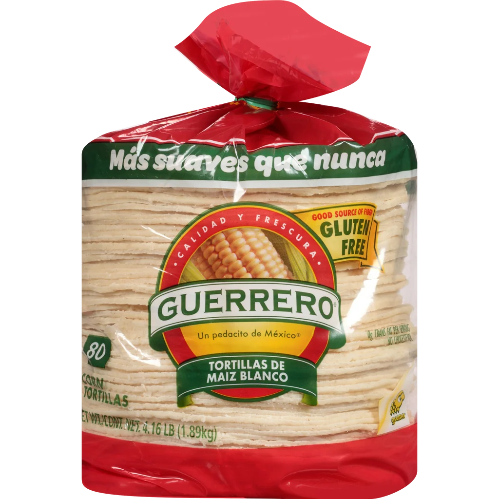 Tortillas de Maíz Guerrero, 60 unidades