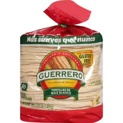 Tortillas de Maíz Guerrero, 60 unidades
