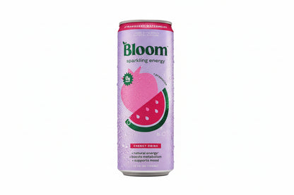 Bebida energética con gas Bloom, 12 onzas líquidas