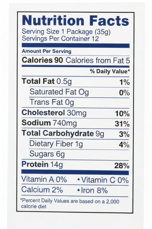 Pacific Gold Carne Seca de Res, Original, 1.25 oz