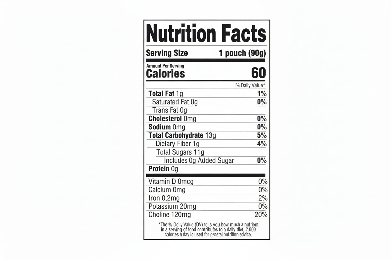 Bolsitas de batido de frutas y avena Brainiac, 3.2 oz