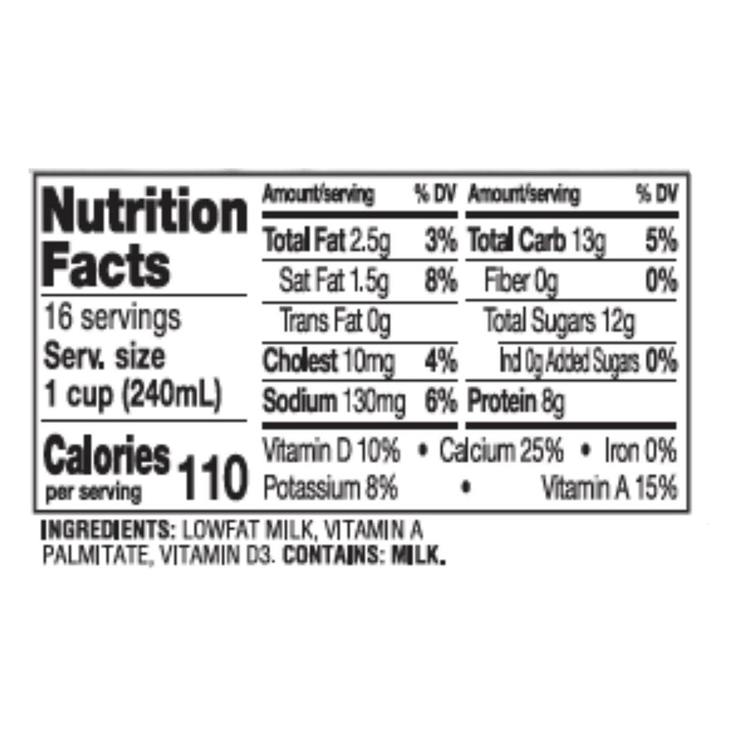 Leche baja en grasa al 1% Member's Mark, 1 galón