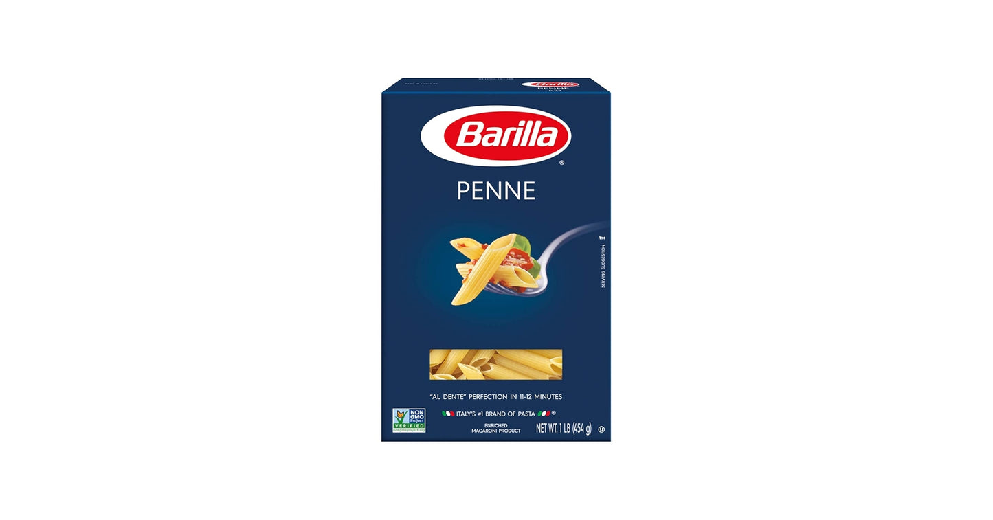 Pasta penne Barilla, 1 libra
