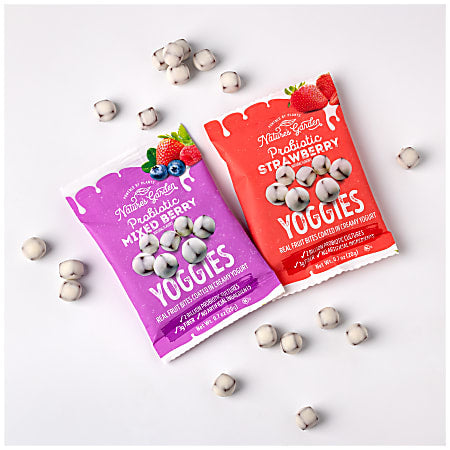 Paquete variado de snacks Nature’s Garden Probiotic Yoggies, 0.7 oz