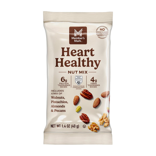 Mezcla de frutos secos Member's Mark Heart Healthy Multipack, 1.4 oz