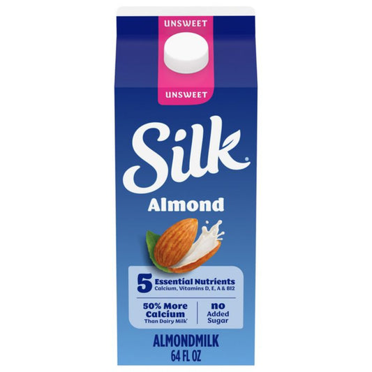 Silk Unsweetened Original Almond, 64 fl oz