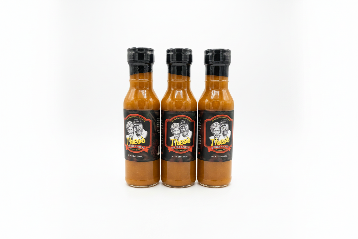 Salsa dulce y picante de Theo, 12 oz