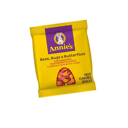 Bocadillos con sabor a fruta de abejas, bichos y mariposas orgánicos de Annie, 0.7 oz