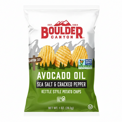 Papas fritas estilo hervidor Boulder Canyon, 1 oz