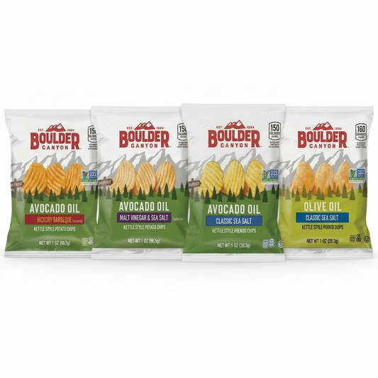 Papas Fritas Sabor Variado Estilo Tetera Boulder Canyon, 1 oz