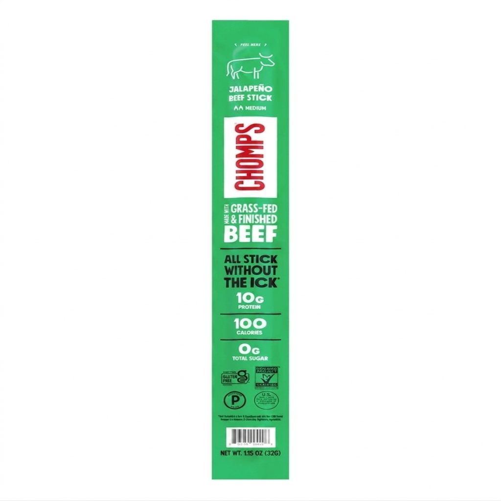 Chomps Bocadillos de Carne, Jalapeño, 1.15 oz