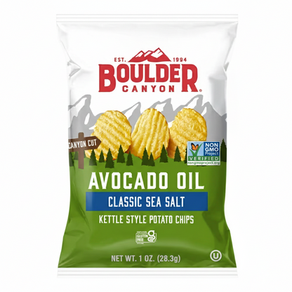 Papas fritas estilo hervidor Boulder Canyon, 1 oz