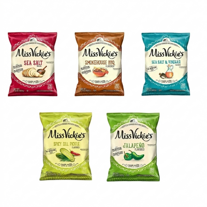 Miss Vickie's Kettle Cooked Potato Chips Variety Pack, 1.375 oz