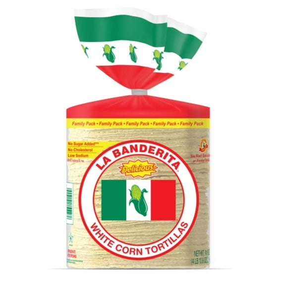 La Banderita White Corn Tortillas, 74.6 oz