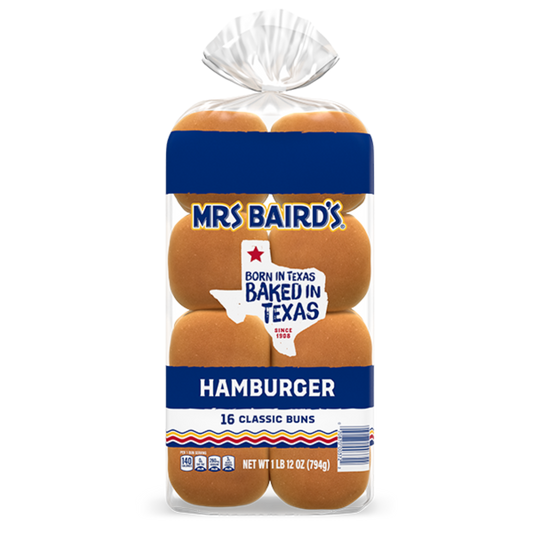 Mrs. Baird's Classic Hamburger Buns, 12 ct