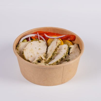 Tazón de pollo y arroz