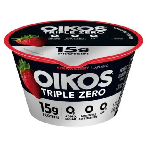 Oikos Triple Zero yogur griego mezclado sin grasa, 5.3 oz