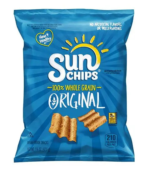 Papas fritas SunChips de grano entero, paquete variado, 1.5 oz