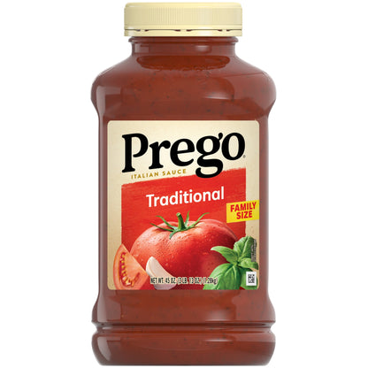 Salsa italiana tradicional Prego, 45 oz